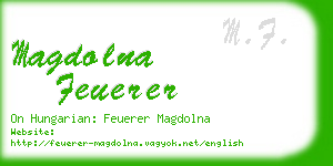 magdolna feuerer business card